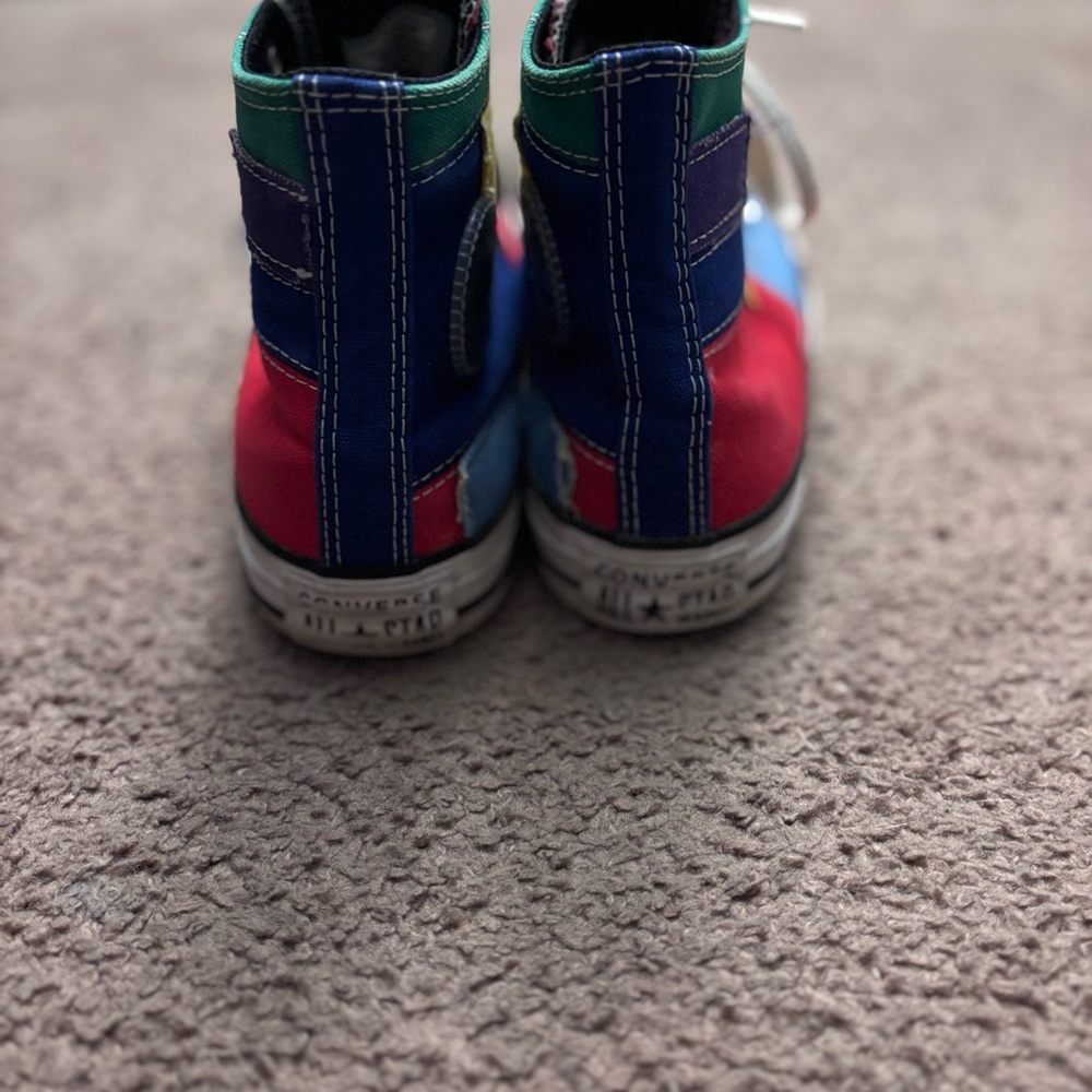 Converse All Star Multi Colored Patch Work High T… - image 4